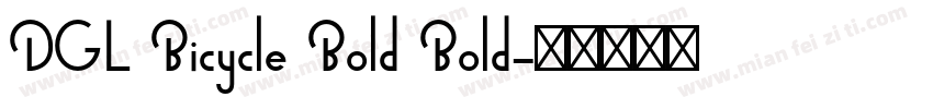 DGL Bicycle Bold Bold字体转换